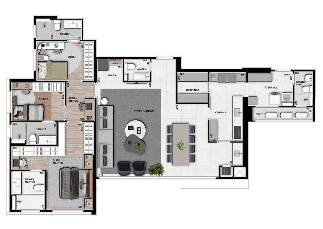 Apartamento à venda com 3 quartos, 165m² - Foto 5