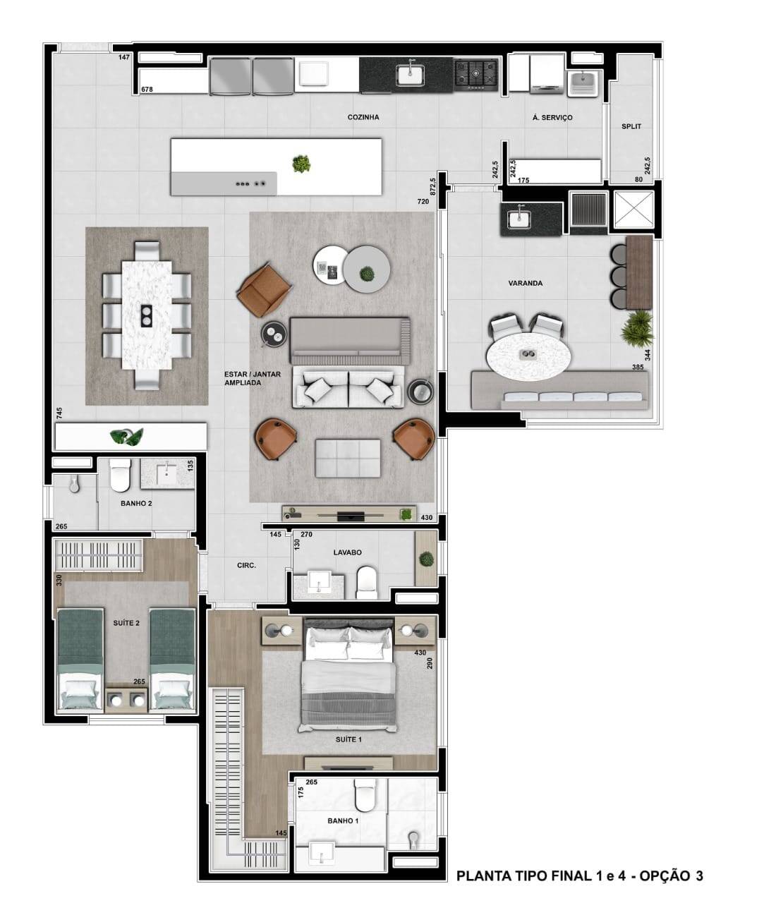 Apartamento à venda com 3 quartos, 132m² - Foto 13