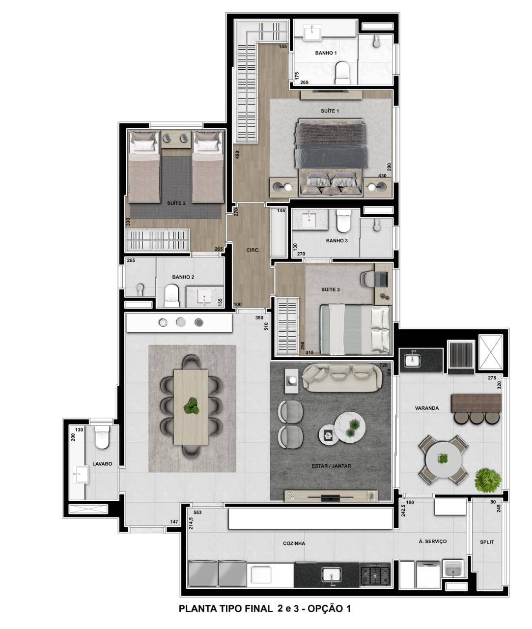 Apartamento à venda com 3 quartos, 132m² - Foto 14