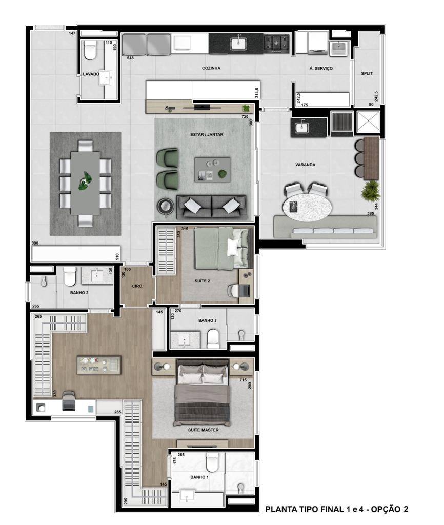 Apartamento à venda com 3 quartos, 132m² - Foto 15