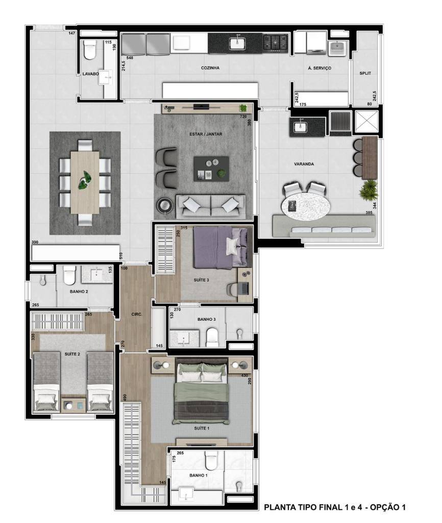 Apartamento à venda com 3 quartos, 132m² - Foto 16