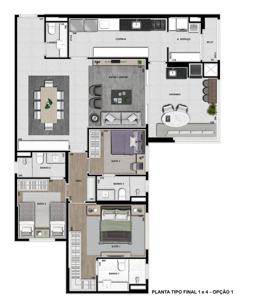 Apartamento à venda com 3 quartos, 132m² - Foto 23