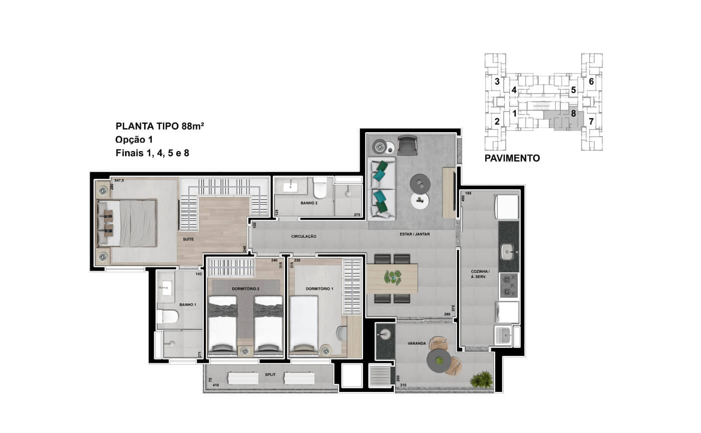 Apartamento à venda com 3 quartos, 88m² - Foto 11