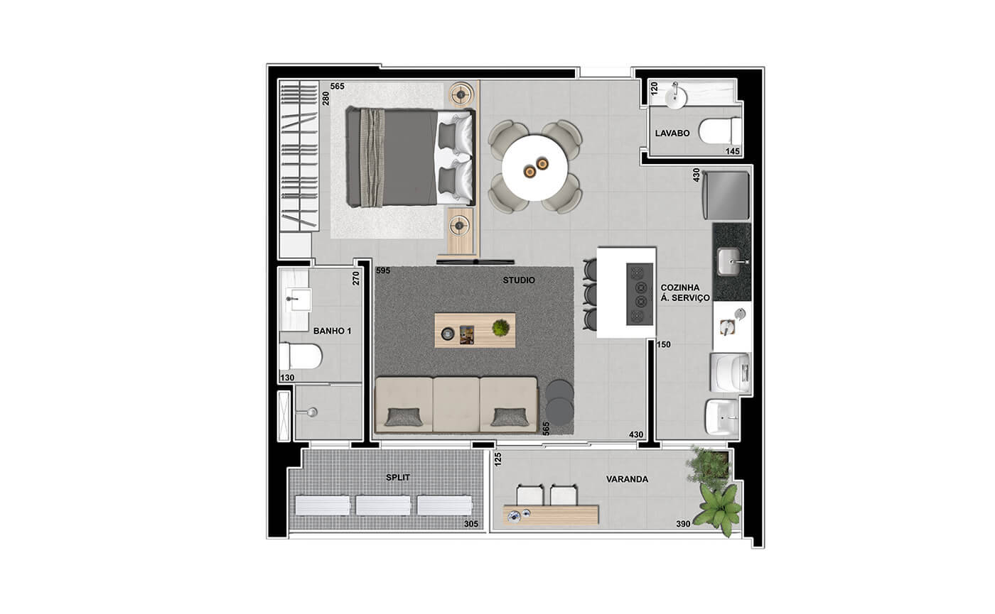 Apartamento à venda com 1 quarto, 66m² - Foto 14